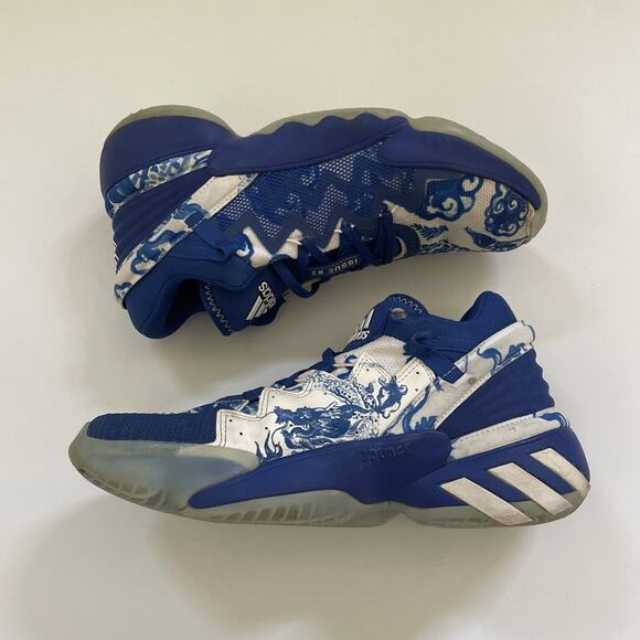ADIDAS Basketball Sneakers Issue #2 Blue Size 7.5 Shoes FX7426 - Picture 3 of 14